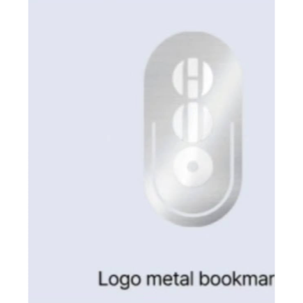Logo metal bookmark