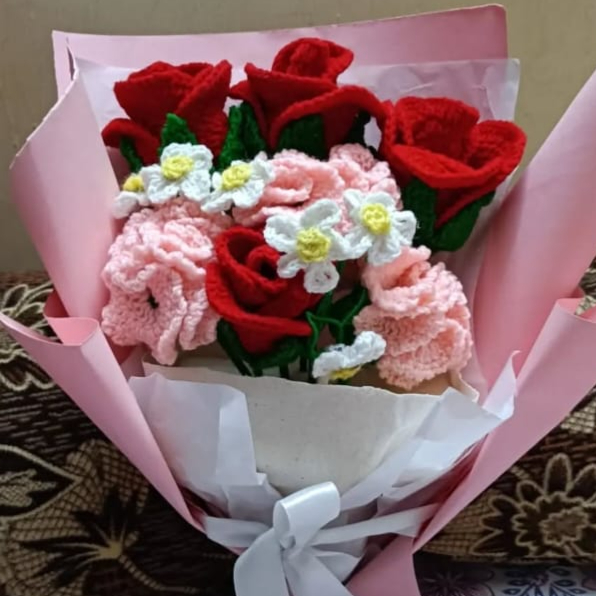 Crochet Flower Bouquet