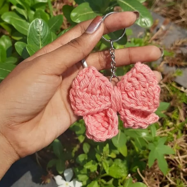Crochet Bow Keychains