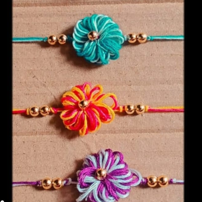 Crochet Flower Rakhis